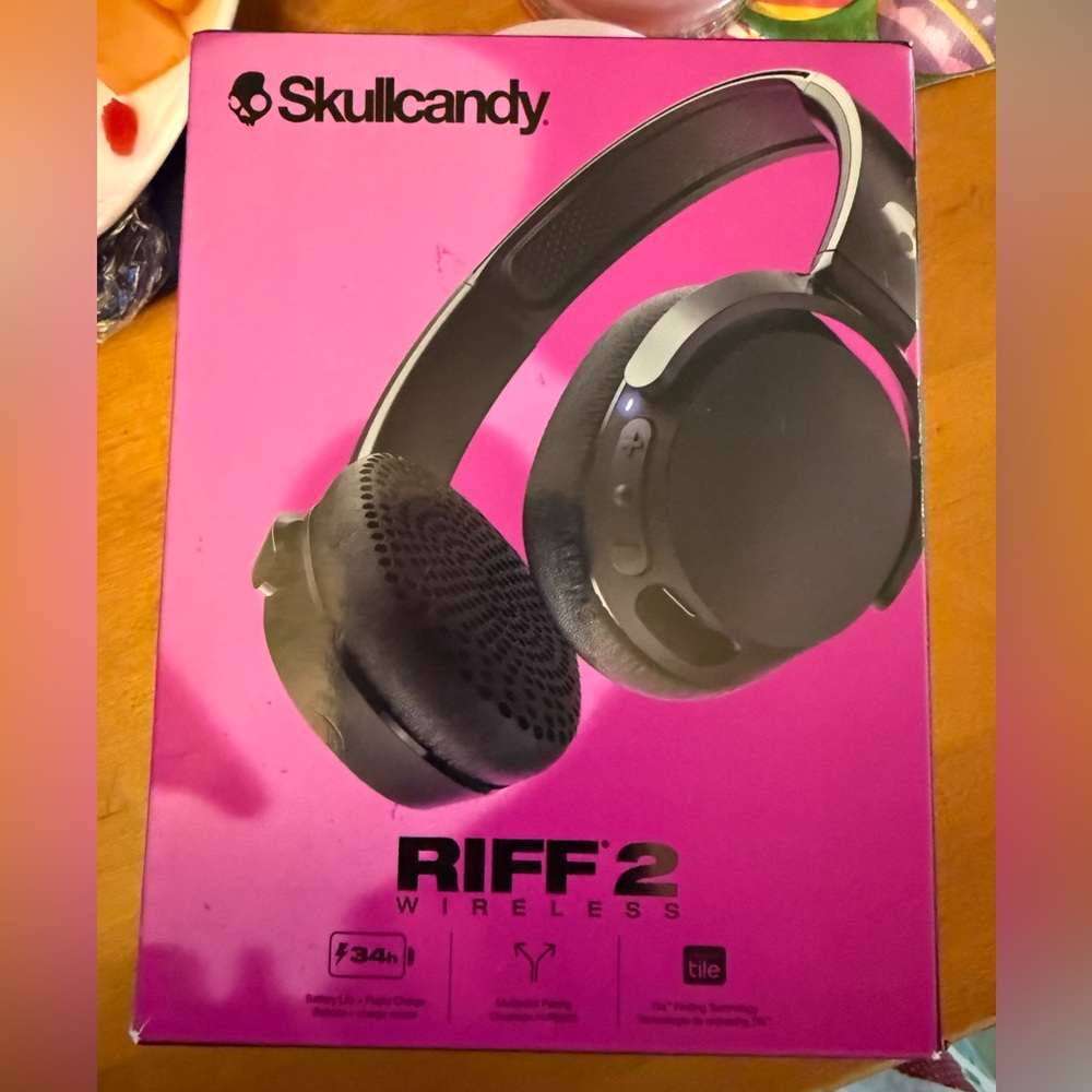 Skullcandy Riff 2 Wireless Headphones - Black